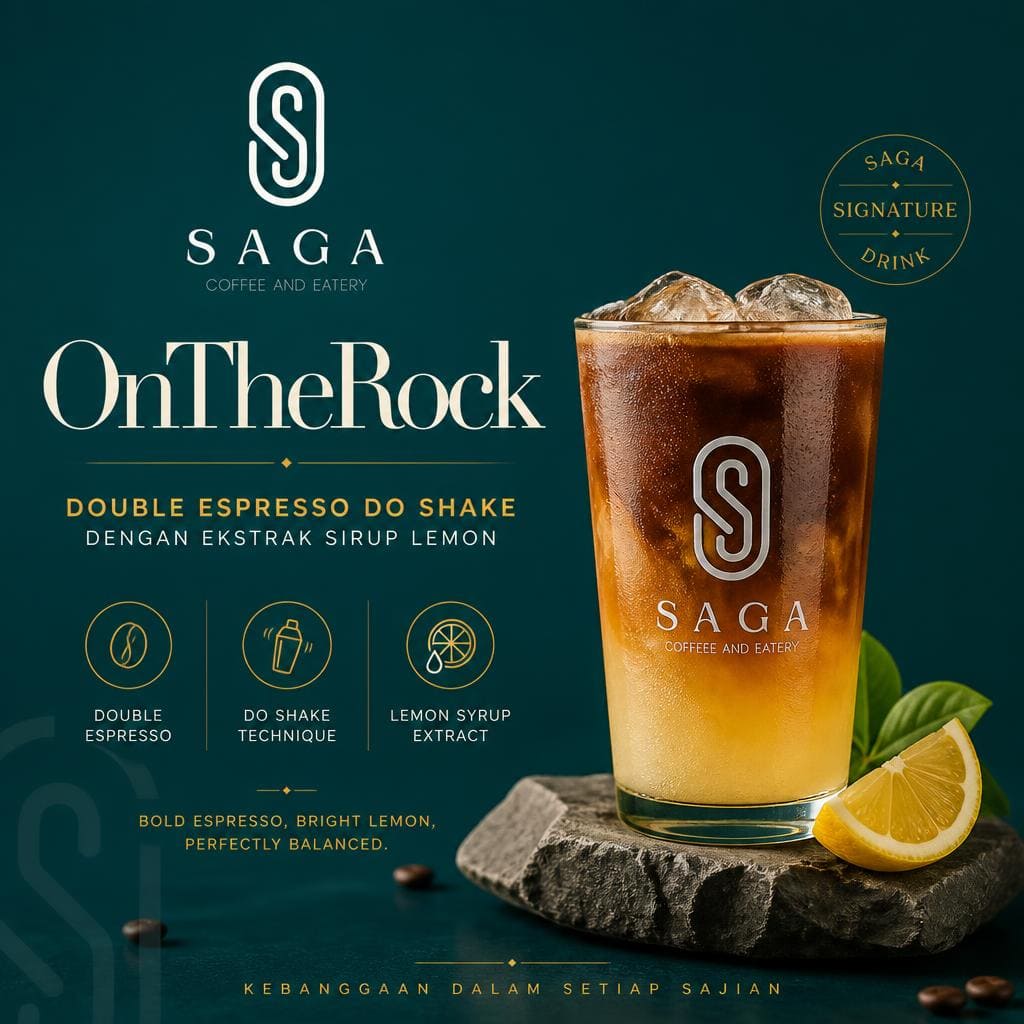 OnTheRock menu Saga Coffee House