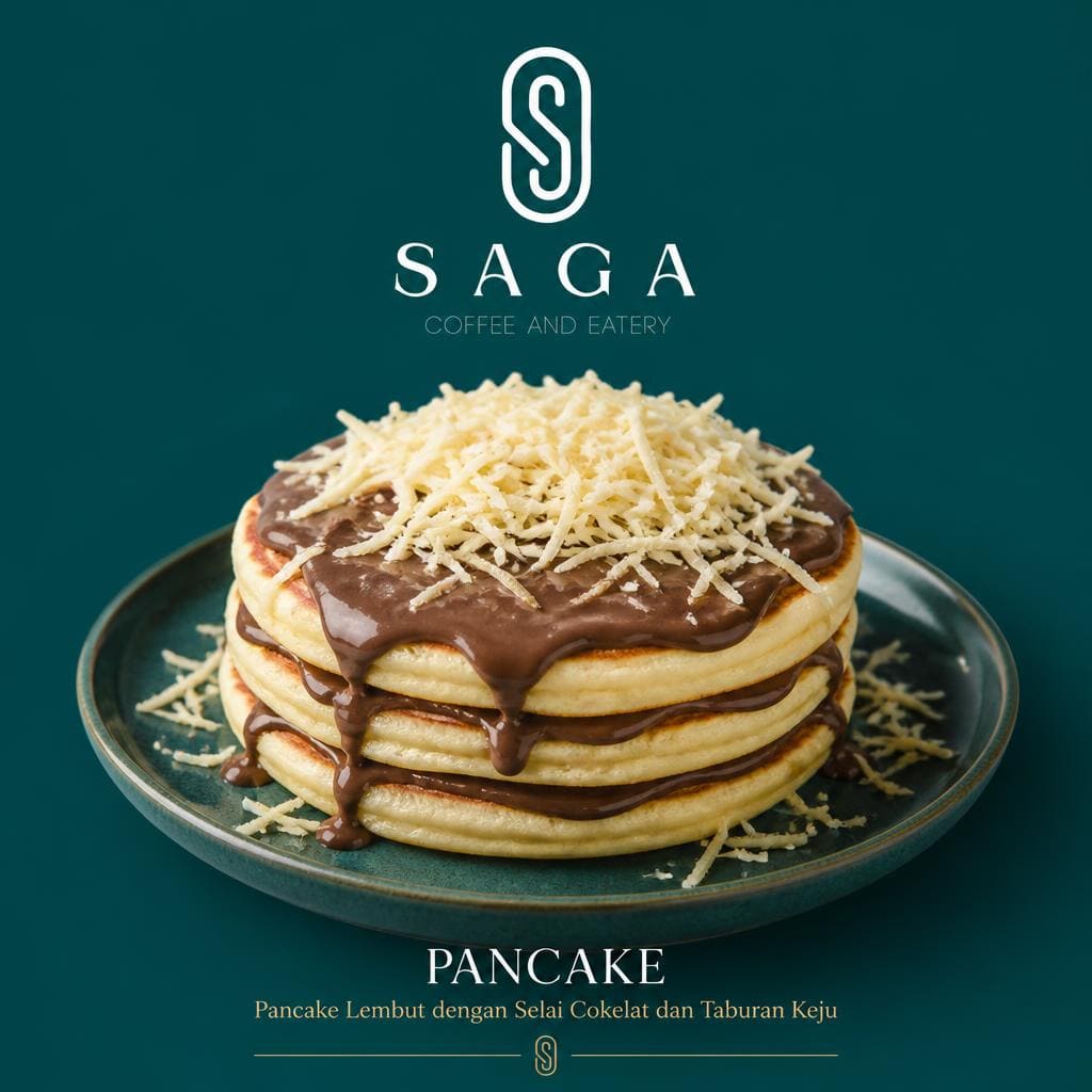Pancake menu Saga Coffee House